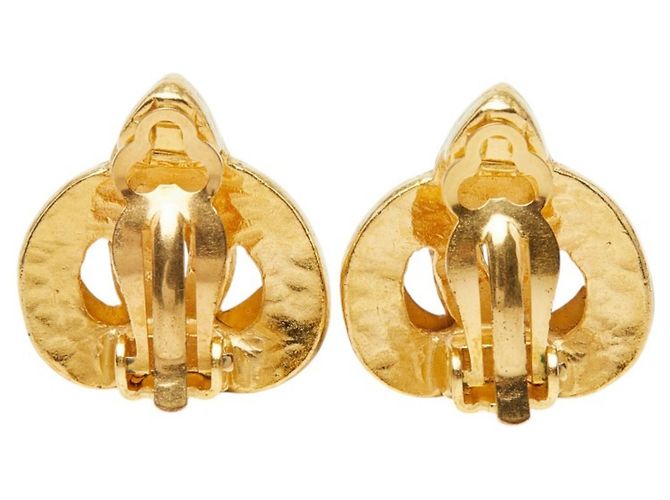 Chanel Coco Mark Herzmotiv Ohrringe Golden - Ansicht 3