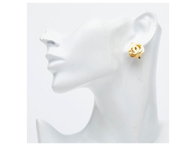 Chanel Coco Mark Herzmotiv Ohrringe Golden - Ansicht 6