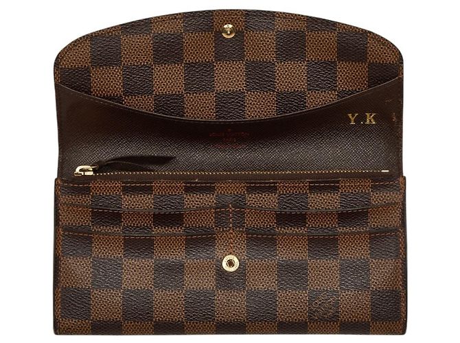 Monedero Damier Louis Vuitton Castaño Damier ebene - vista 6