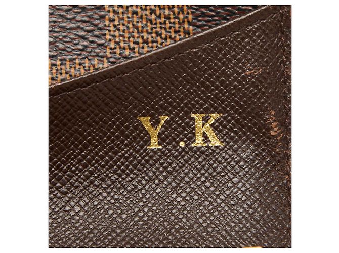 Monedero Damier Louis Vuitton Castaño Damier ebene - vista 7
