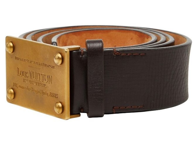 Cintura Louis Vuitton Utah Ceinture Aventour Marrone scuro - vista 2