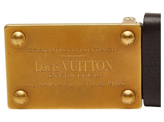 Cintura Louis Vuitton Utah Ceinture Aventour Marrone scuro - vista 4