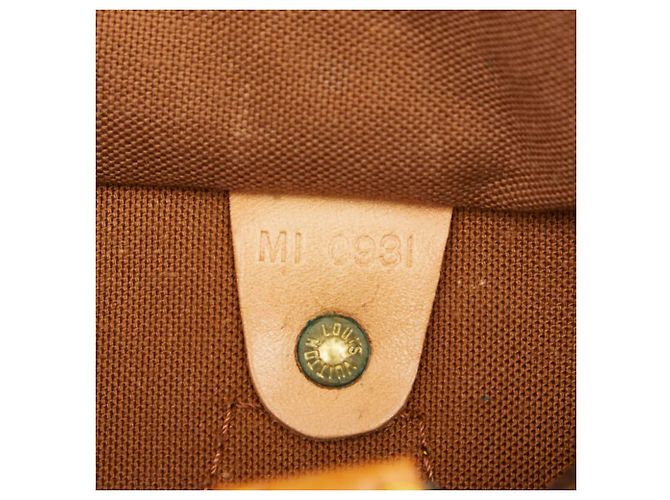 Borsa Boston Mini Louis Vuitton Monogram Speedy 25 Marrone Monogramma - vista 14