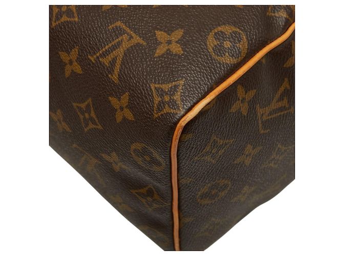 Borsa Boston Mini Louis Vuitton Monogram Speedy 25 Marrone Monogramma - vista 7