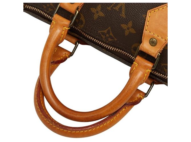 Borsa Boston Mini Louis Vuitton Monogram Speedy 25 Marrone Monogramma - vista 8