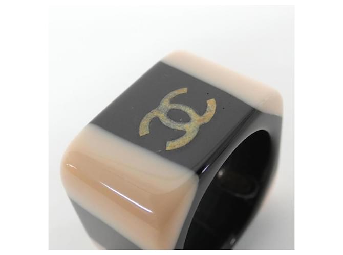 Anello Chanel nero rosa oro D'oro - vista 3