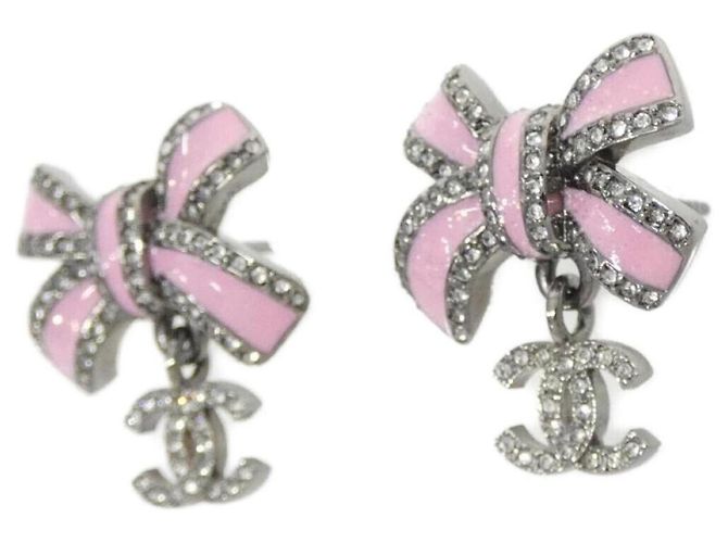Chanel ABG403 Ohrringe Silber Pink - Ansicht 2
