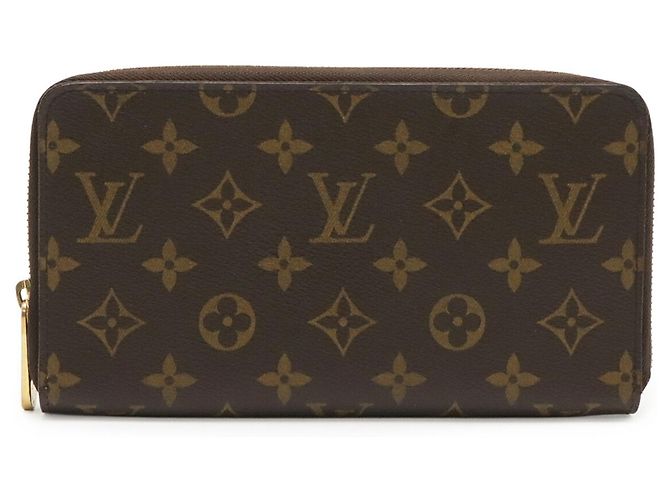 Louis Vuitton Monogram Zippy Organizer Rundgeldbörse Braun Monogramm - vista 2