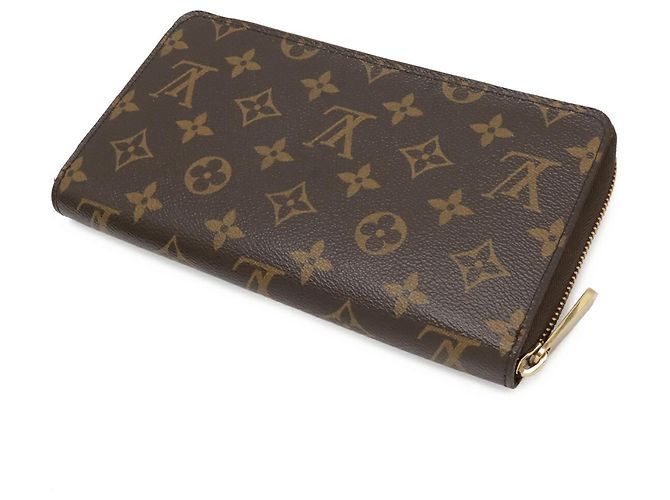 Louis Vuitton Monogram Zippy Organizer Rundgeldbörse Braun Monogramm - vista 3