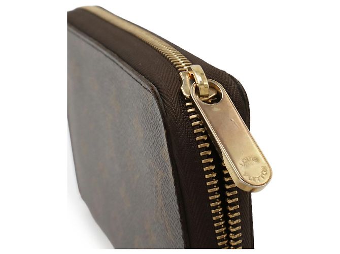 Louis Vuitton Monogram Zippy Organizer Rundgeldbörse Braun Monogramm - vista 5