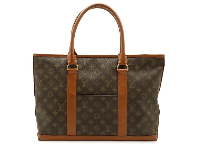 Borsa Tote Louis Vuitton Monogram Weekend PM Marrone Monogramma - vista 2