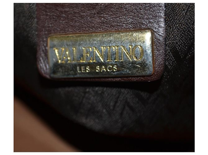 Bolso de hombro Valentino Garavani en nylon marrón Castaño - vista 10