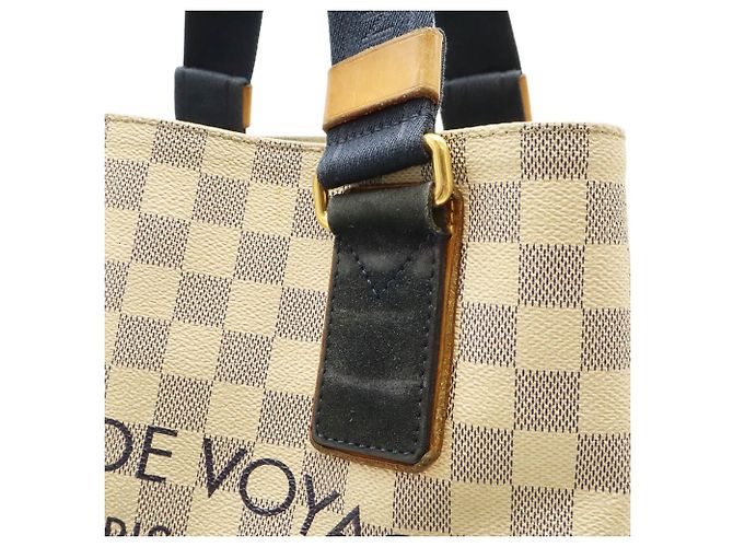 Louis Vuitton Damier Azur Plan Soleil Cabas PM Tote Bag Crudo - vista 9
