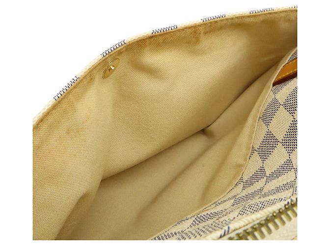 Borsa a tracolla tote Louis Vuitton Damier Azur Figeri PM Crudo - vista 9