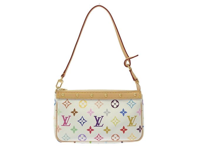 Louis Vuitton Pochette Accessoires Multicolor Bianco - vista 2