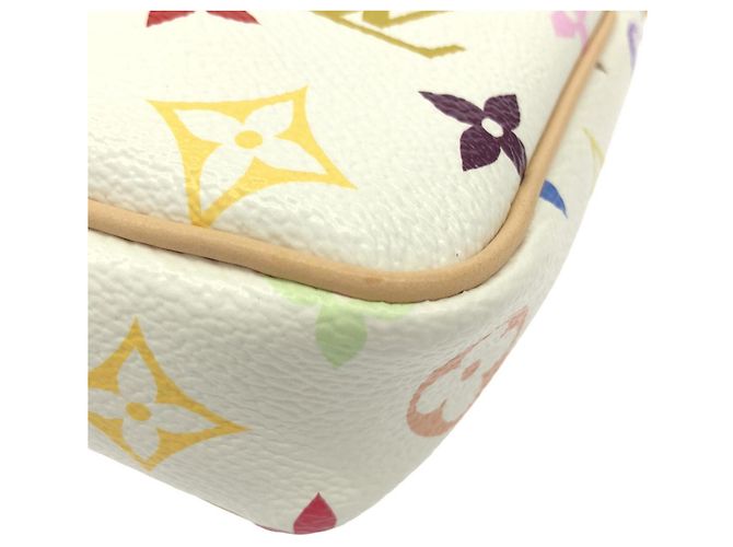 Louis Vuitton Pochette Accessoires Multicolor Bianco - vista 3