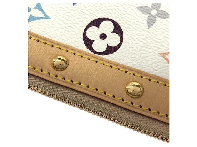 Louis Vuitton Pochette Accessoires Multicolor Bianco - vista 4