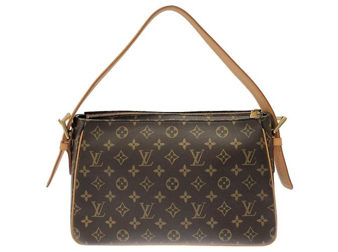 Borsa a Spalla Louis Vuitton Monogram Viva Cite GM Marrone - vista 2