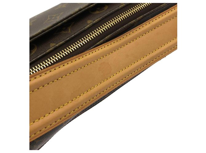 Borsa a Spalla Louis Vuitton Monogram Viva Cite GM Marrone - vista 7