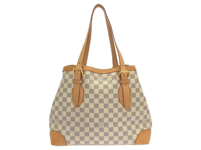 Borsa Louis Vuitton Damier Azur Hampstead MM Blu - vista 2
