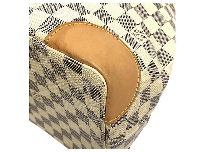 Borsa Louis Vuitton Damier Azur Hampstead MM Blu - vista 3