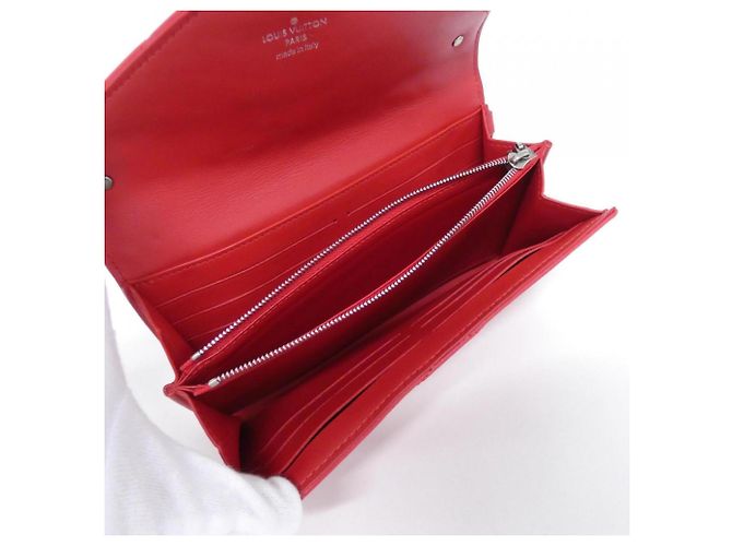 Louis Vuitton Rouge Lederlanger Geldbeutel Rot - Ansicht 6
