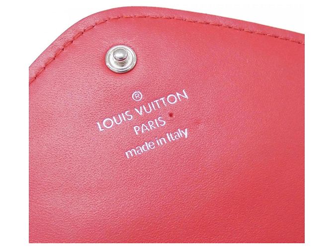 Louis Vuitton Rouge Lederlanger Geldbeutel Rot - Ansicht 8