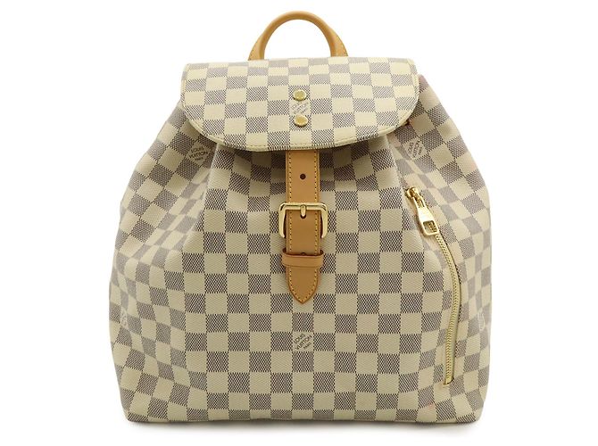 Zaino/Borsa a tracolla Louis Vuitton Damier Azur Speron Crudo - vista 2
