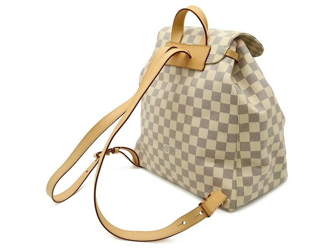Zaino/Borsa a tracolla Louis Vuitton Damier Azur Speron Crudo - vista 3
