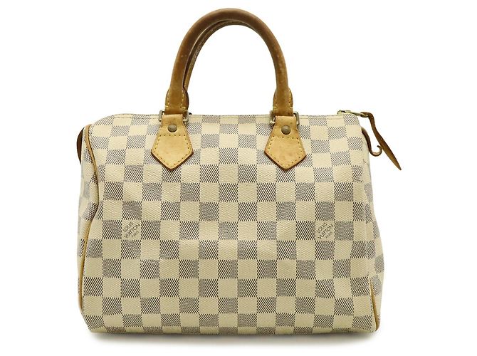 Borsa Louis Vuitton Damier Azur Speedy 25 Crudo - vista 2