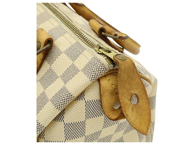 Borsa Louis Vuitton Damier Azur Speedy 25 Crudo - vista 6