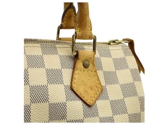 Borsa Louis Vuitton Damier Azur Speedy 25 Crudo - vista 9