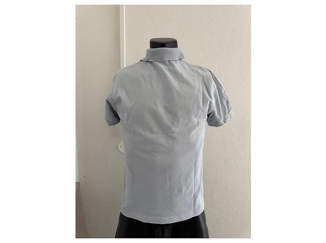 Polo Burberry de algodón azul claro - vista 6