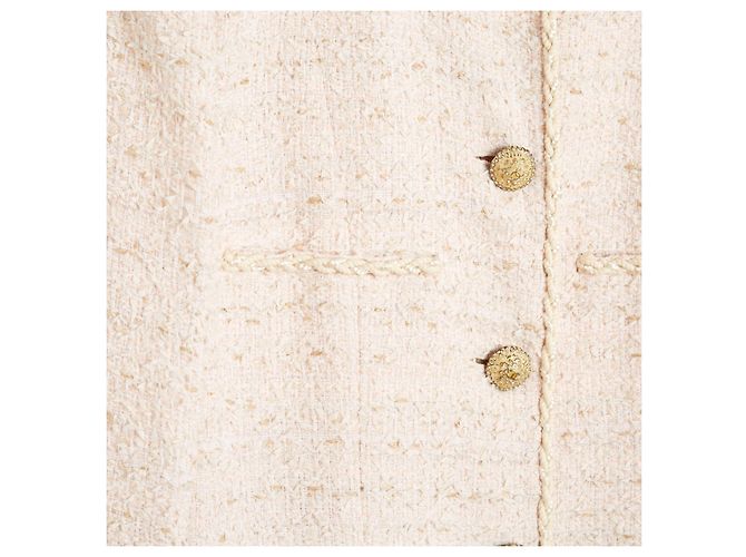 Chanel 2010 Veste Tweed Coton Rose Pâle - vue 3