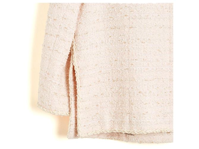 Chanel 2010 Veste Tweed Coton Rose Pâle - vue 6