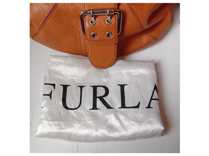 Furla Borsa Hobo in Pelle Tan Marrone - vista 9