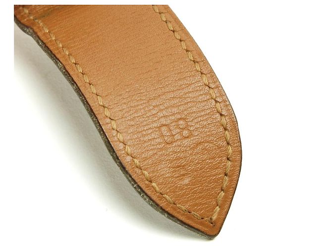Hermès Cinturón Chaine d'Ancre de Cuero Negro Talla 80 - vista 4