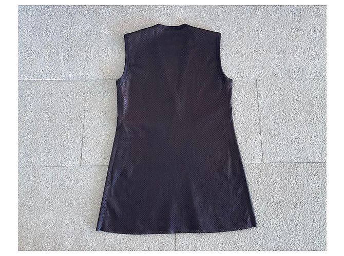 Top tank Stouls de cuero perforado marrón chocolate, T. S Marrón oscuro - vista 2