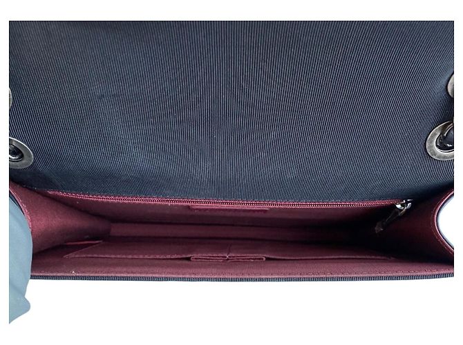 Borsa Chanel Ballerine in pelle di vitello trapuntata nero/beige - vista 16