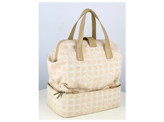 Borsa Tote 1999 Chanel Fabrics in rosa monogramma - vista 4