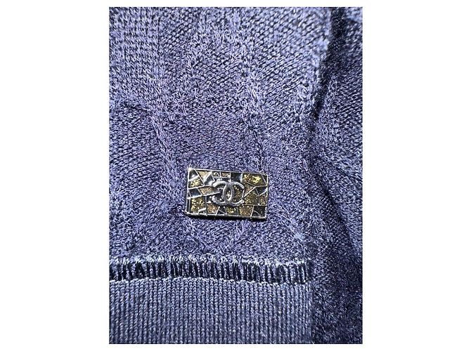 Timeless Dunkelblaues Wollkleid CHANEL Größe 38 gebraucht - Ansicht 2