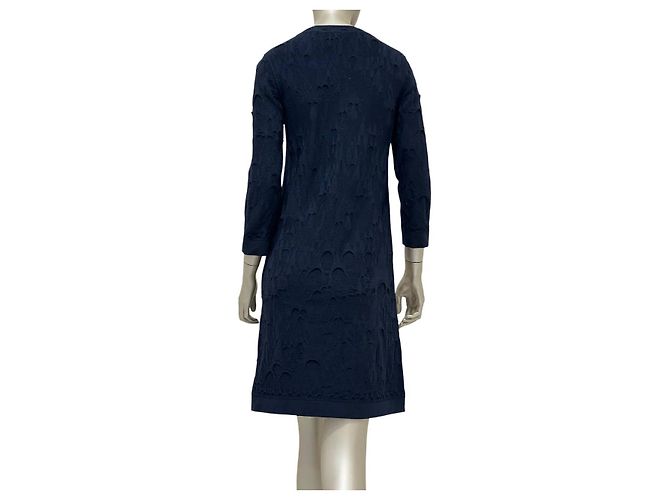 Timeless Dunkelblaues Wollkleid CHANEL Größe 38 gebraucht - Ansicht 5