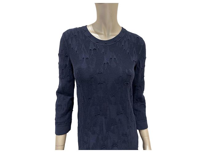 Timeless Dunkelblaues Wollkleid CHANEL Größe 38 gebraucht - Ansicht 6