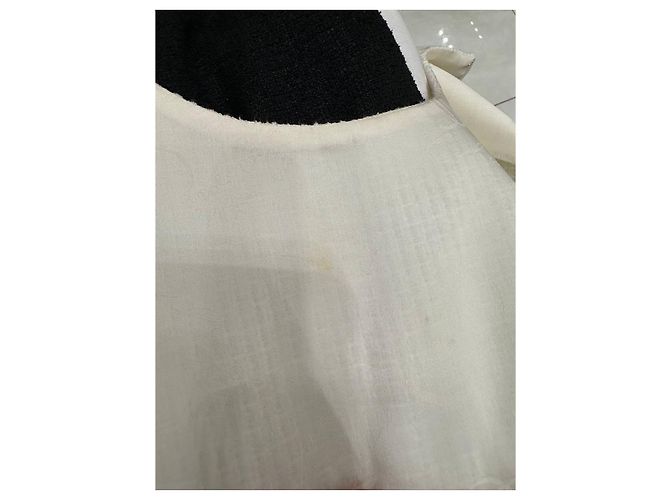 Timeless CHANEL S/S 2009 Schwarz-Weiß Tweed Schleifenkleid sz.38 Gebraucht - Ansicht 8