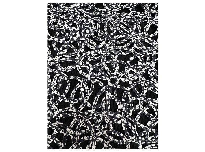 Completo due pezzi in pizzo bianco e nero Chanel Taglia 36 Usato - vista 4