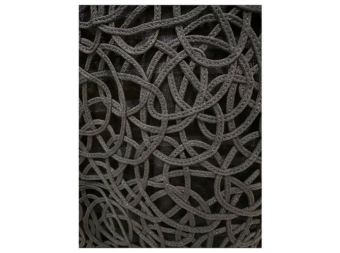 Completo due pezzi in pizzo bianco e nero Chanel Taglia 36 Usato - vista 8