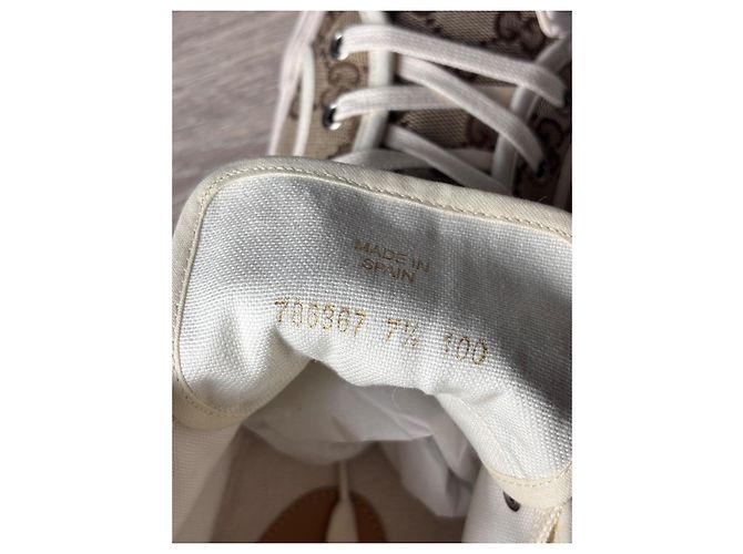 Gucci Sneakers Alte GG Supreme in Tela - vista 11