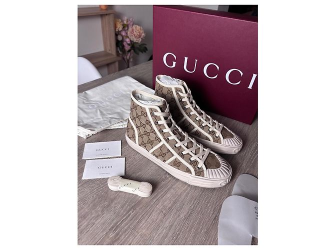 Gucci Sneakers Alte GG Supreme in Tela - vista 2