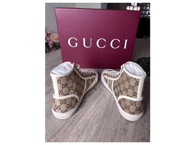 Gucci Sneakers Alte GG Supreme in Tela - vista 6