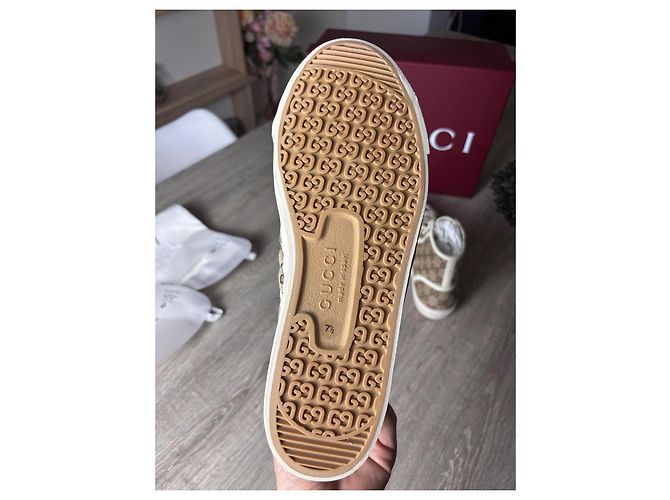 Gucci Sneakers Alte GG Supreme in Tela - vista 7